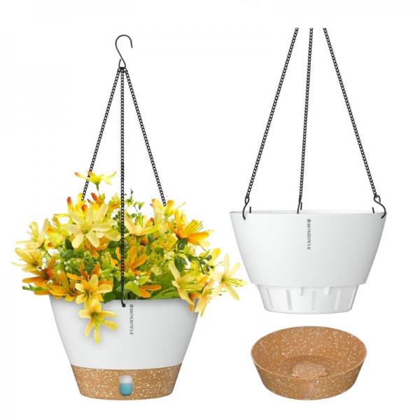 Chậu treo tự tưới trong nhà sân vườn decor không gian sống